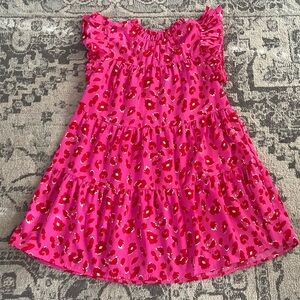 Entro Fuchsia Animal Print Dress